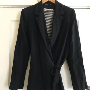 Max Mara vintage wrap tie blazer